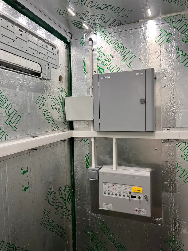 Completed solar battery storage electrical connection in Brislington, Bristol